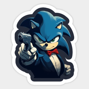 sonic the gangster Sticker